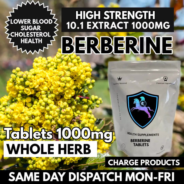 Berberine Tablets - Lower Blood Sugar and Cholesterol Health