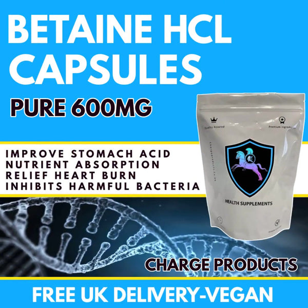 Betaine HCL 600mg Capsules