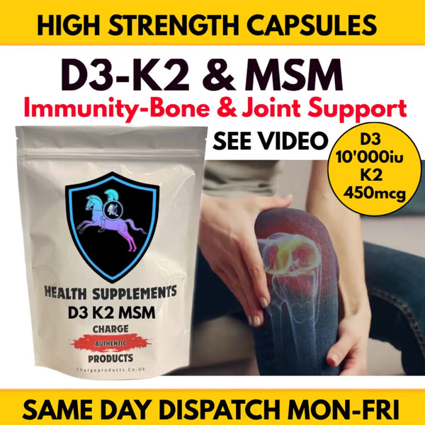 Vitamin D3 K2 Capsules |Healthy Bones & Joints Supplement