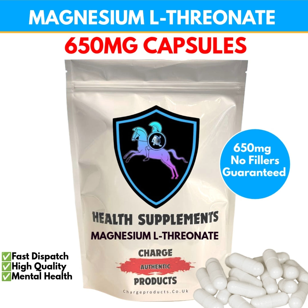 Magnesium L-Threonate 650mg Capsules UK | High Bioavailability Supplem ...