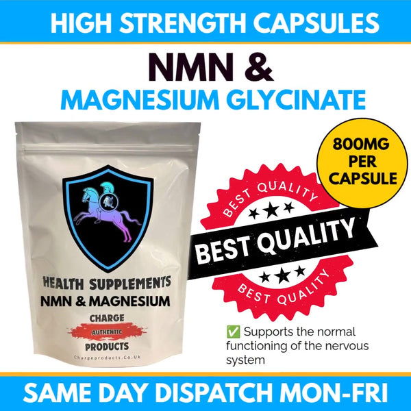 NMN & Magnesium 800mg |Boost NAD Energy Stress Anxiety Supplement.