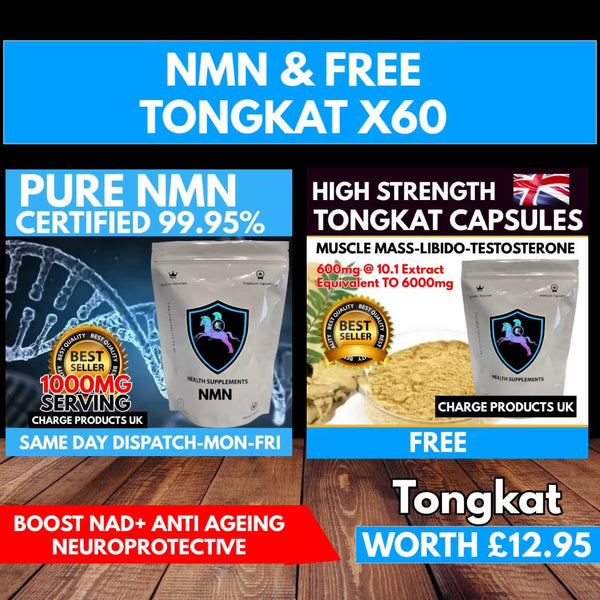 NMN 500mg Capsules x60 +  Free Tongkat Ali x60 Capsules