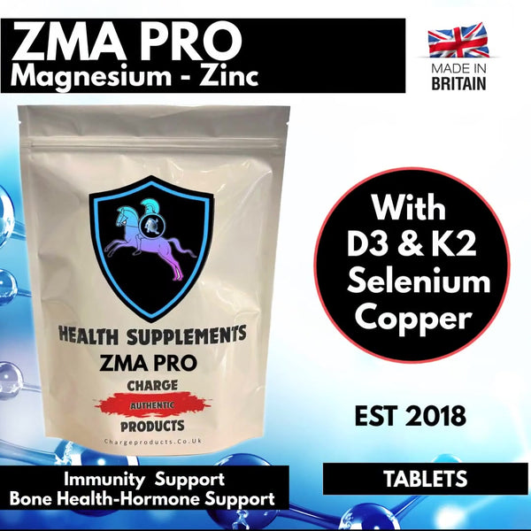 ZMA PRO Zinc Magnesium D3 K2 Selenium Copper & Black Pepper