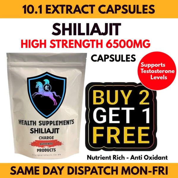 Shilajit 60 Capsules 650mg | Buy 2 Get 1 Free Shilajit Supplement Offer