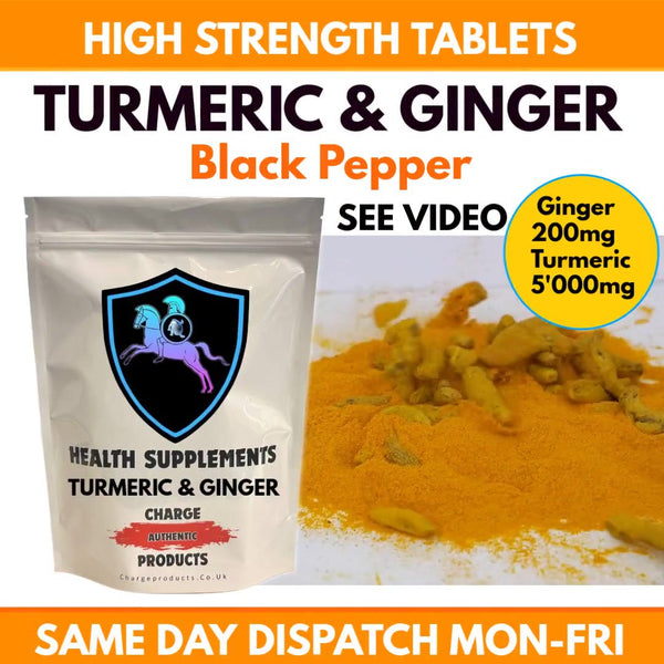 Turmeric Ginger Black Pepper Tablets | Anti Inflammatory Joint Health Supplement