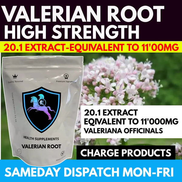 Valerian Root Extract Capsules | High Strength Sleeping Supplement | Stress Anxiety Relief.