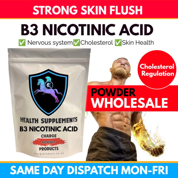 B3 Niacin Nicotinic Acid Powder | Wholesale Supplier UK| Niacin Flushing Powder| Charge Products