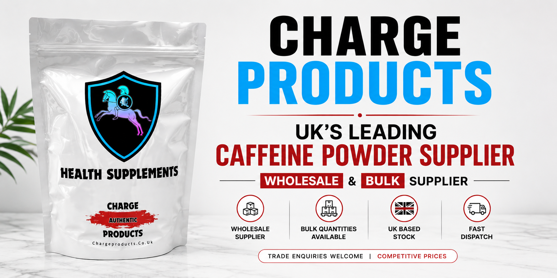 Buy Caffeine Powder 100g UK | Pure Anhydrous | Same Day – Charge Products