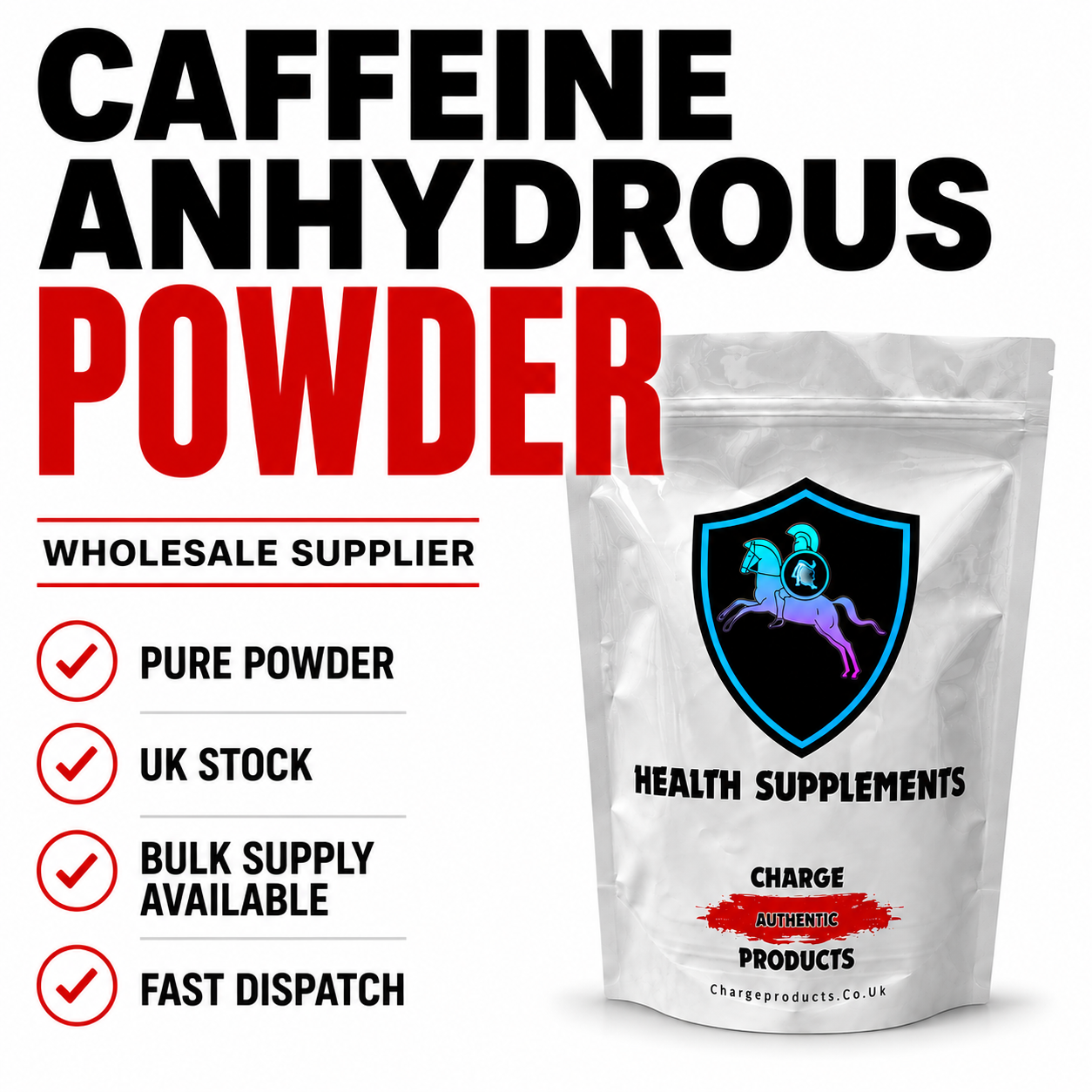 Caffeine In Powder Form Buy Caffeine Powder 100g UK | Pure Anhydrous | Same Day – Charge Products