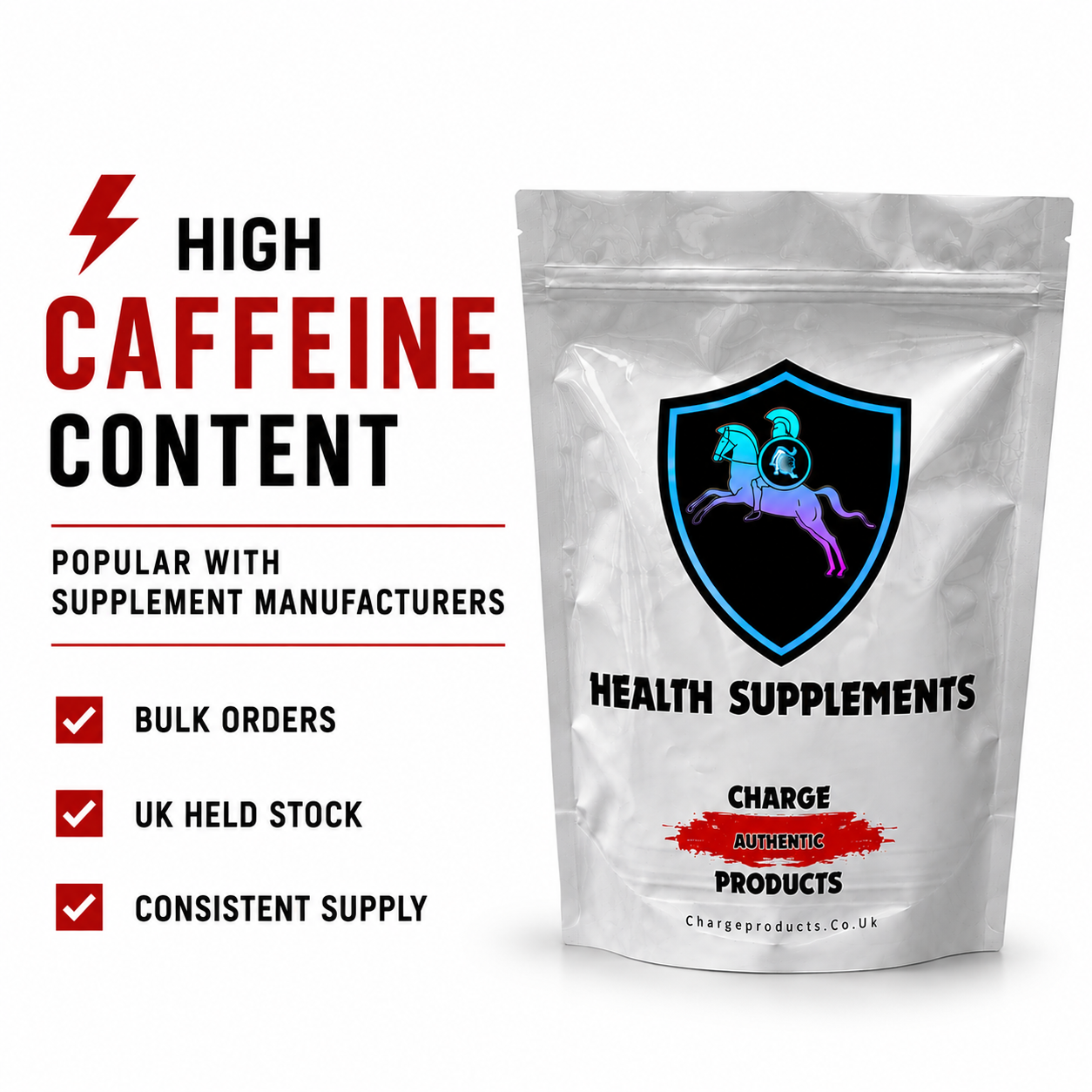 Buy Caffeine Powder 100g UK | Pure Anhydrous | Same Day – Charge Products