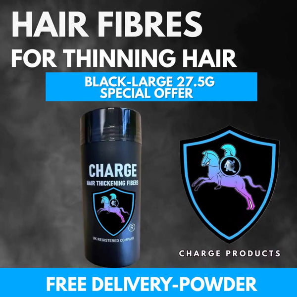 CHARGE® Hair Building Fibres Black 27.5g