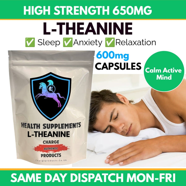 L-Theanine 600mg Vegan Capsules  | Supplement to improve Sleep