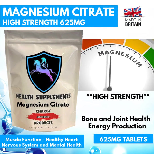 Magnesium Citrate Tablets 625mg|High Strength Magnesium Citrate Supplement