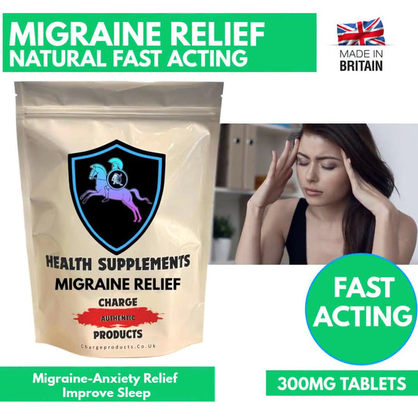 Migraine Relief Tablets 300mg | Anxiety & Improve Sleep