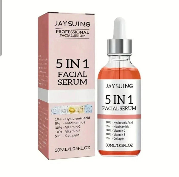 5-1 Face Serum | Vitamin C & E Collagen Niacinamide Hyaluronic Acid