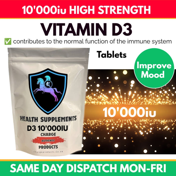 Vitamin D3 10'000IU Tablets | Immunity Vitamin D Supplement